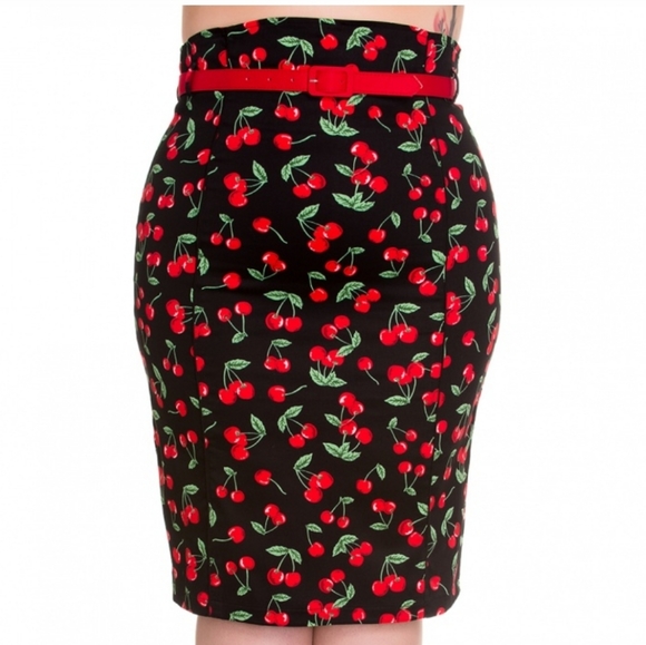 Hell Bunny - BNWT Cherry Pop Pencil 3X - Picture 1 of 4